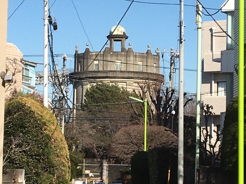 水道みちから駒沢配水塔