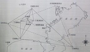 相模野基線の地図